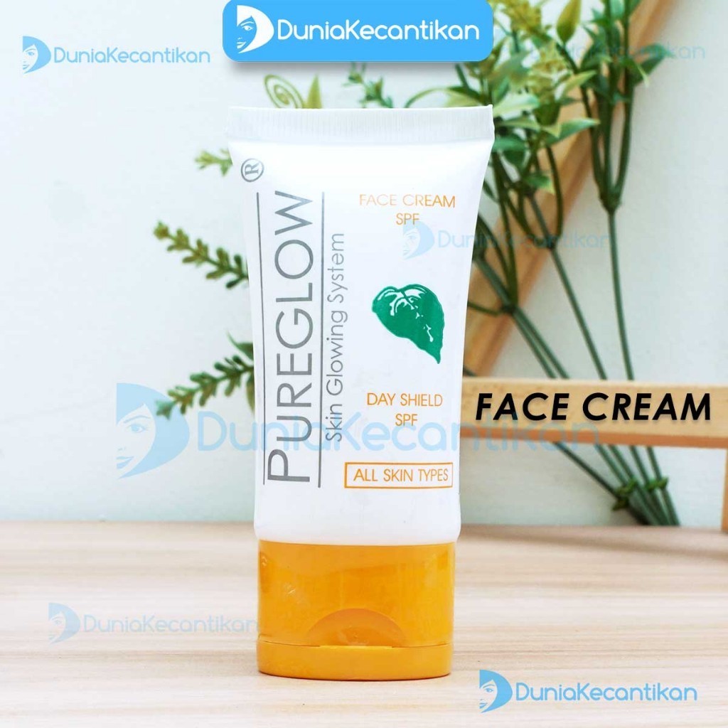 Pureglow Face Cream Day Shield SPF 40 Sunscreen Wajah Pelindung Dari Sinar UV Sunblock Pure Glow