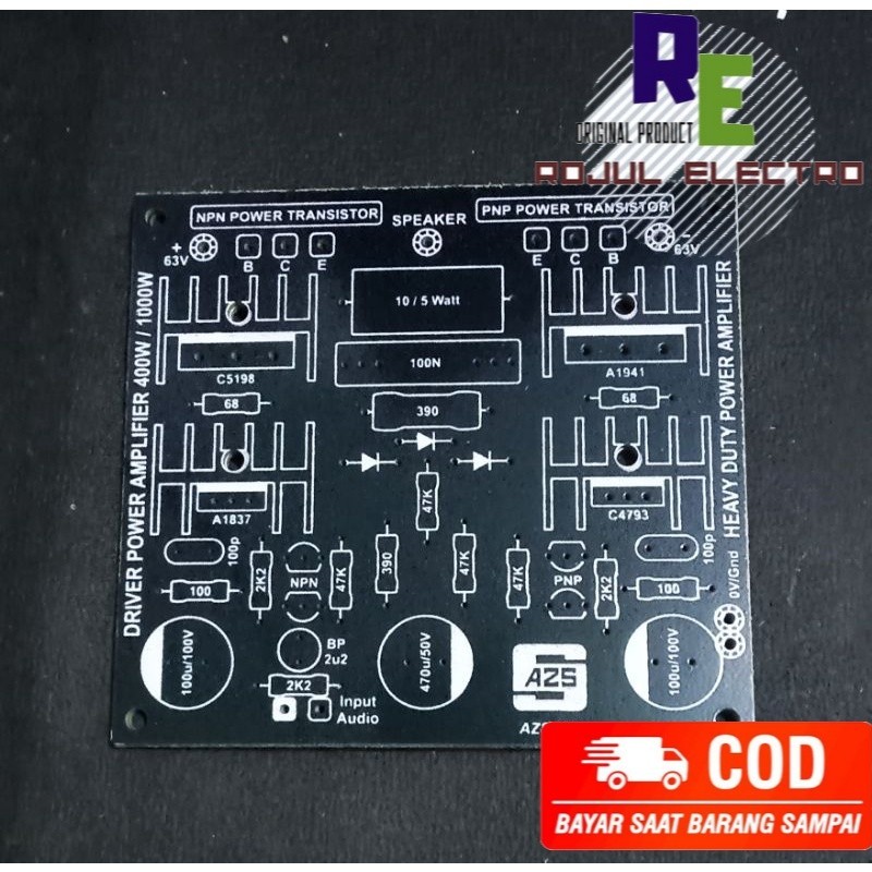 PCB Driver Power Amplifier Power DTK 400W - 1000W 2 Tingkat Simetris