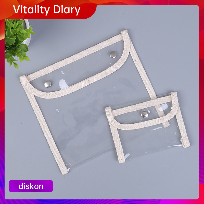 

【COD❤️】Tas Penyimpanan Pengikat Sederhana Gaya Jepang Dompet Nol Dompet Transparan Tas Penyimpanan Portabel Mini VDY