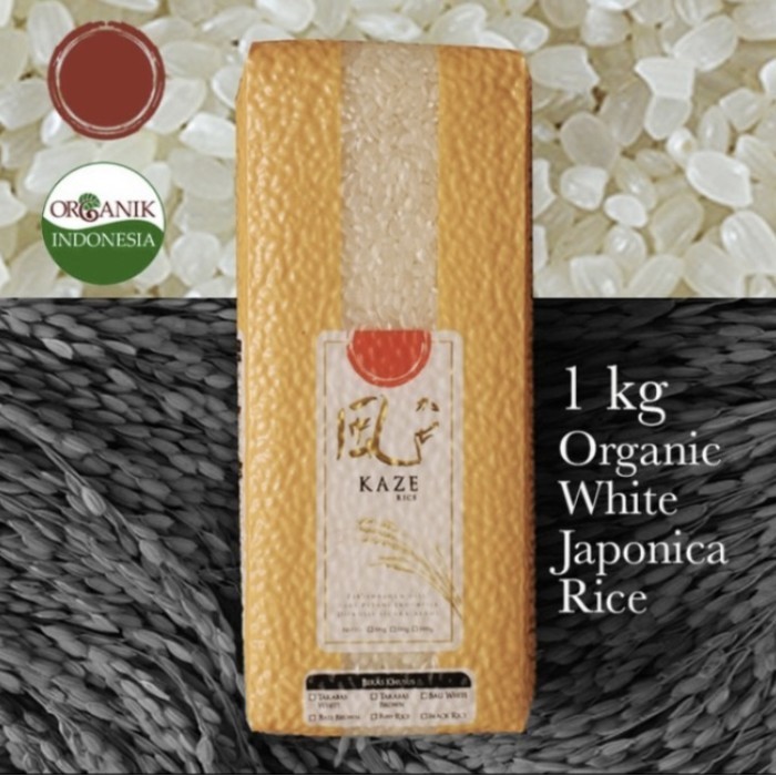 

kaze organic japonica rice zero 0 sugar 1kgberas jepang japannese rice