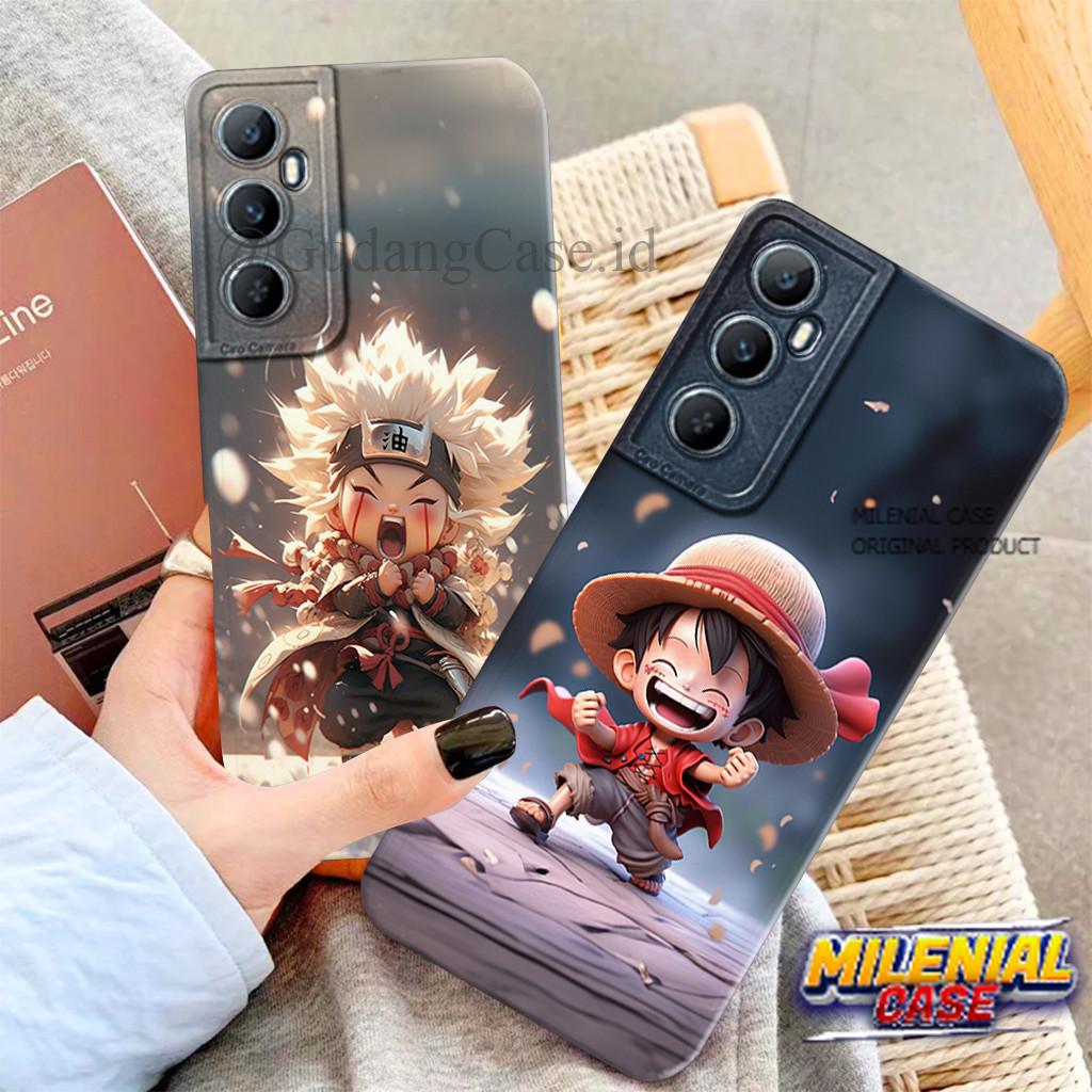 Softcase Realme C65 Motif Luffy case Pelindung Camera Lentur