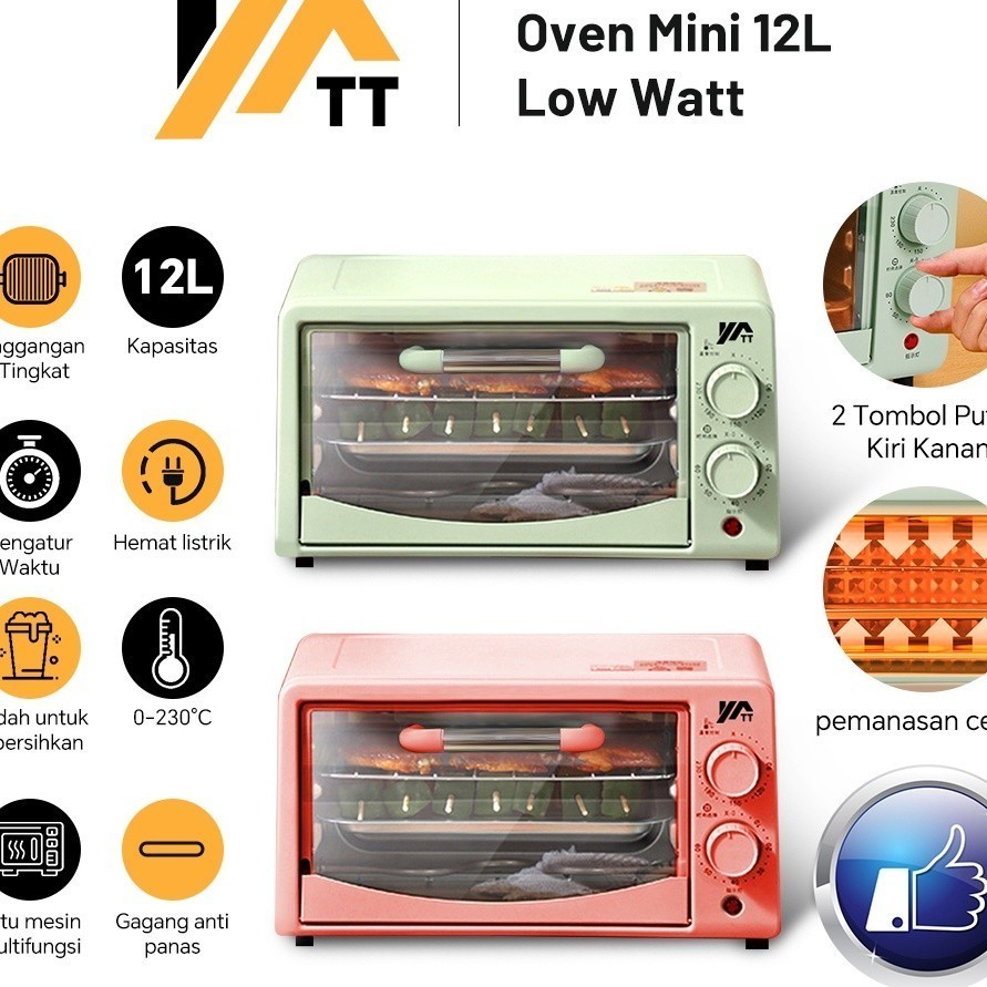 Oven panggang elektrik / Oven listrik / oven panggang YATT Oven Listrik Panggangan Elektrik Mini Low