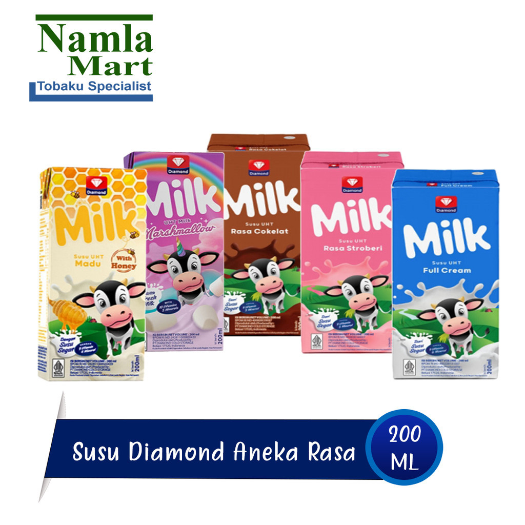 

Susu UHT Diamond 200ml - Paket 5 Pcs
