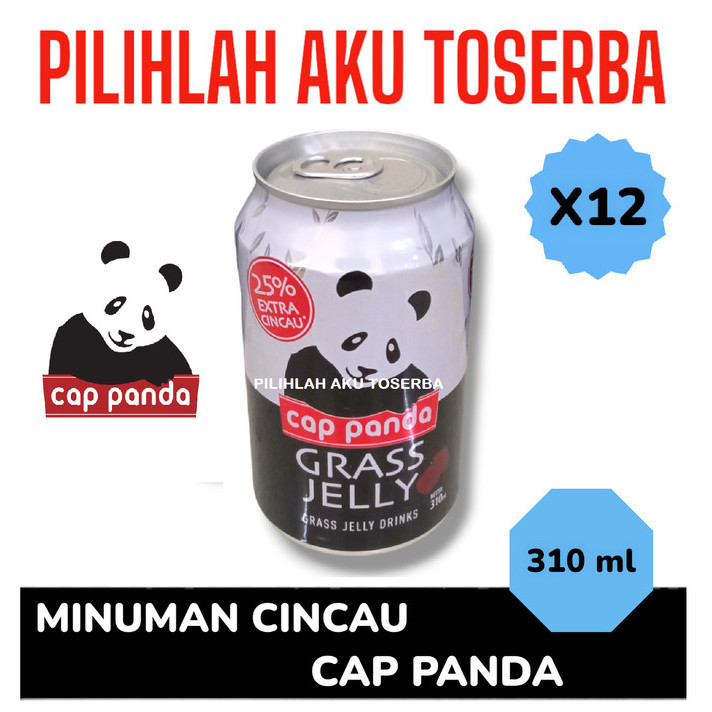 

Minuman CINCAU cap PANDA / Grass Jelly KALENG 310 ml - ( HARGA 12 Kaleng )