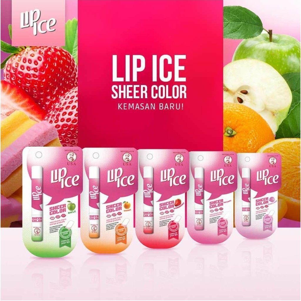 Lip Ice Sport Sunscreen Lip Balm SPF50+ | Lip Ice Sheer Color | Baby Color Lip Balm | Sheer Color Be