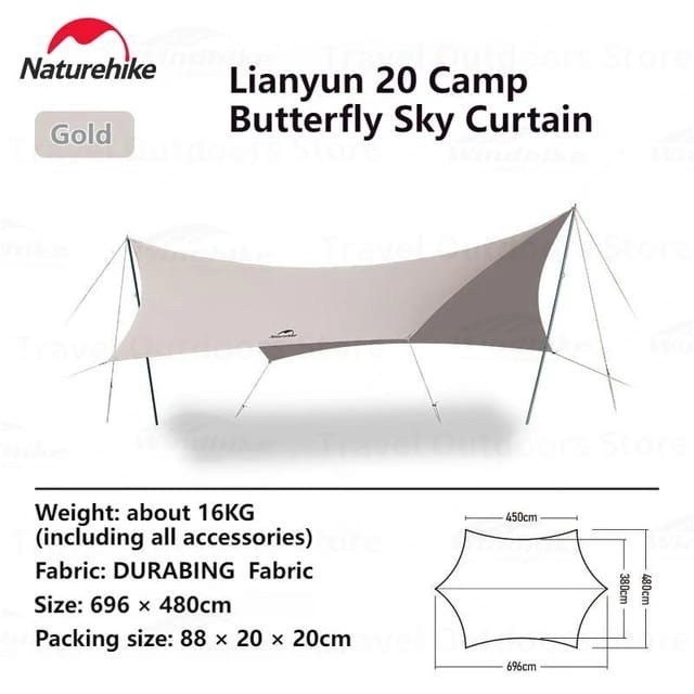 FLYSHEET BUTTERFLY / GLAMPING / FLYSHEET NATUREHIKE CNH22ZP023