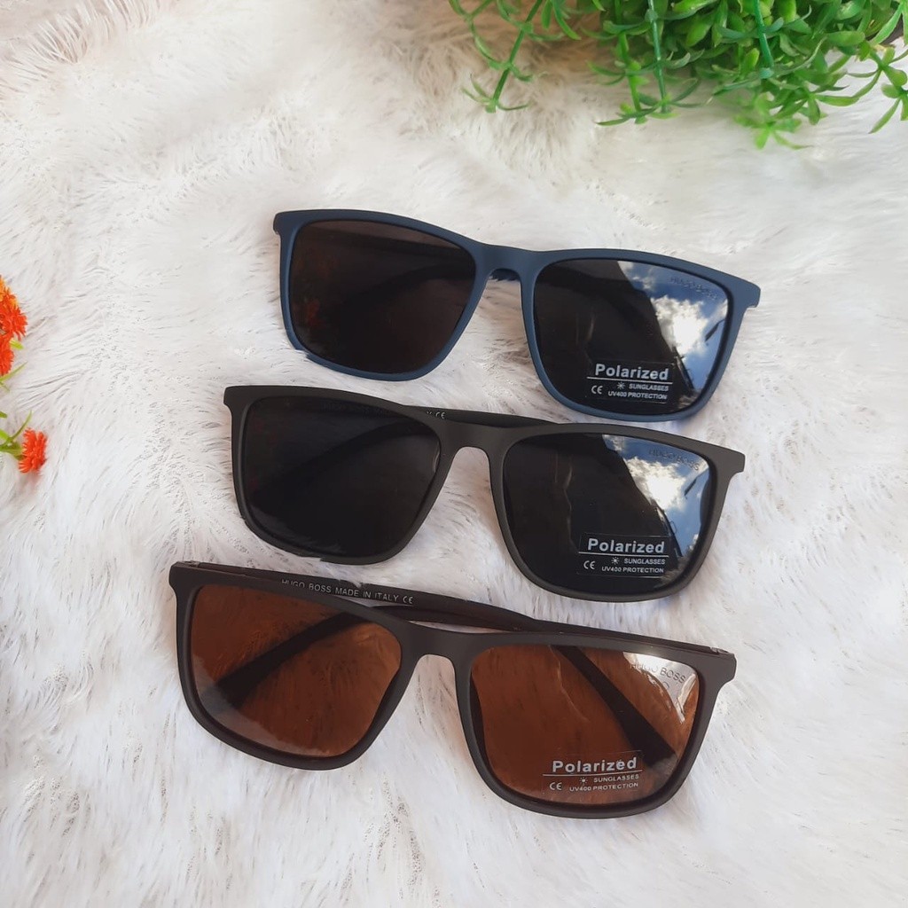 KACAMATA POLARIZED.AM COWOK/KACAMATA GAYA/KACAMATA HITAM/