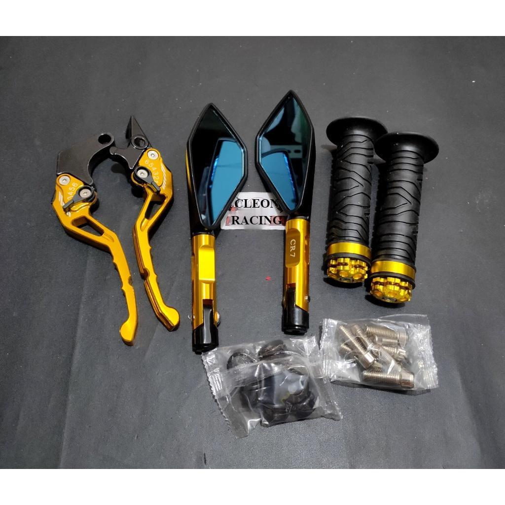 PAKET 1 PAKET Rem Kopling/grip ring cnc/spion tomok/ Variasi Tiger , sonic , CB150 , CBR ,CBR 150R, 