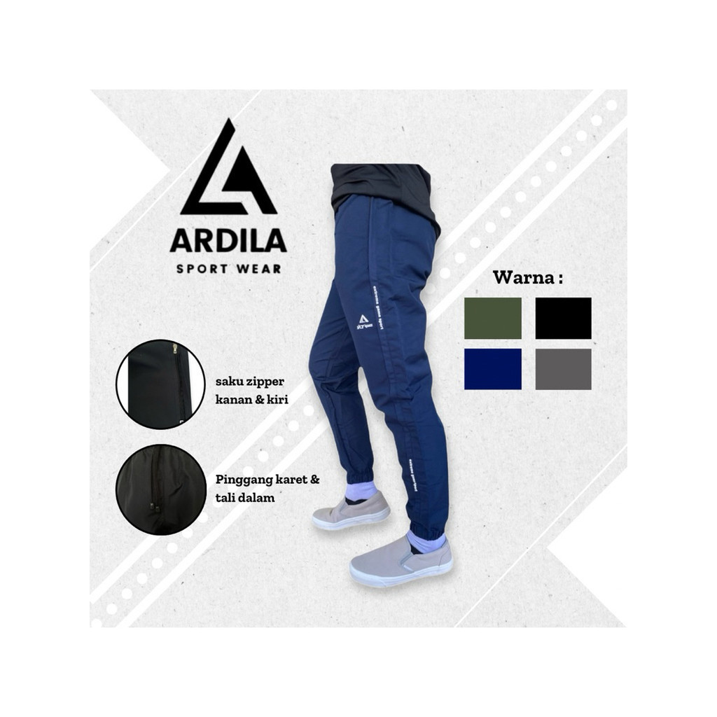 Celana Training Parasut Import Pria Wanita Jogger / Celana Olahraga Running Panjang Original Premium