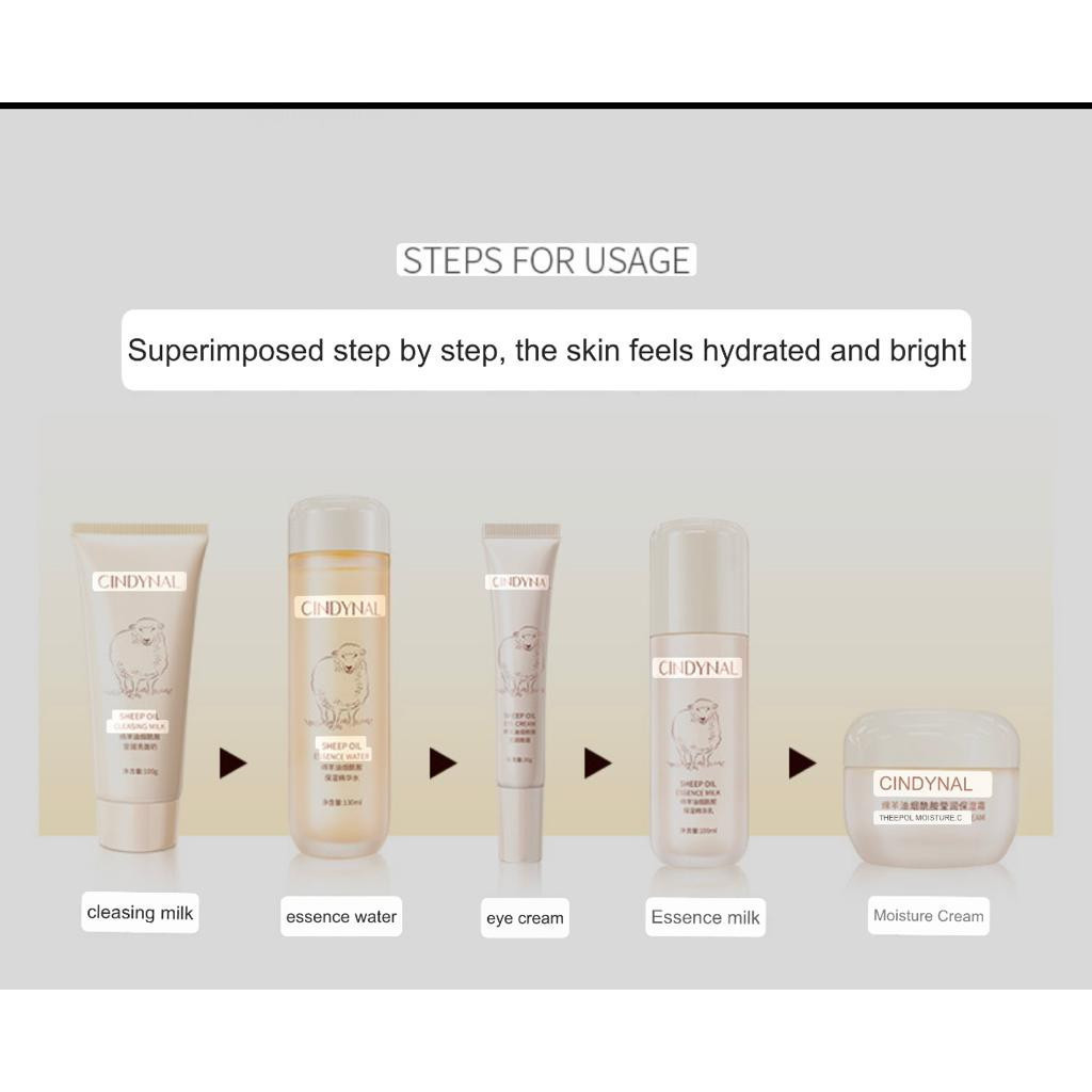 Cindynal Sheep Oil Niacinamide Moisturizing Skincare Set Ims