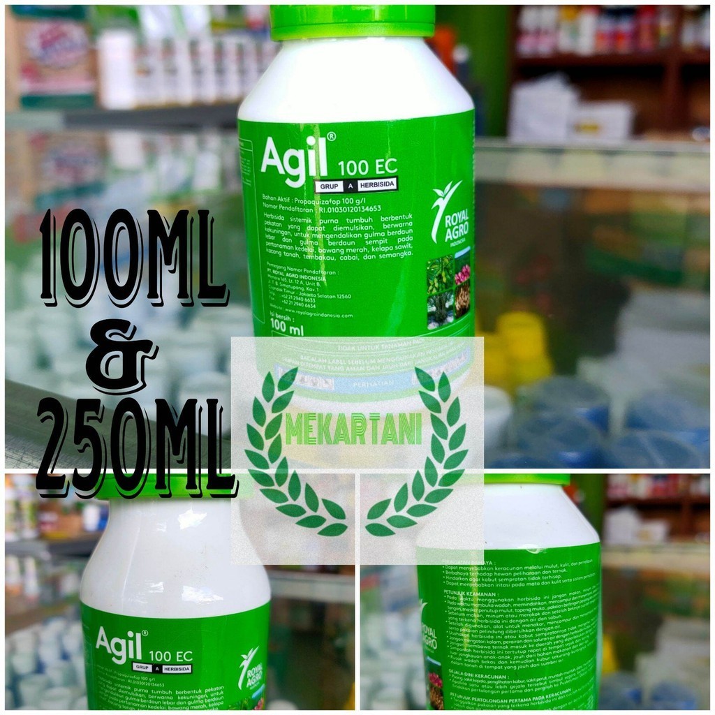 AGIL 100ml & 250 ml HERBISIDA AGIL SELEKTIF BAWANG KEDELAI CABE KACANG HIJAU 100ml