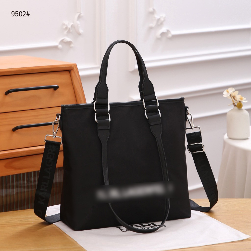 Kr Tas Wanita 9502 Tote Bag Semi Premium Black Canvas Nylon Tenteng