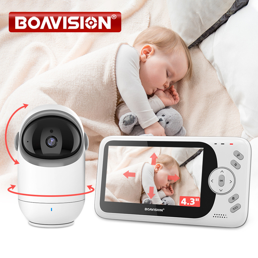 

Monitor Bayi Video 4.3 Inci dengan Kamera Pan Tilt 2.4G Nirkabel Audio Dua Arah Kamera Keamanan Penglihatan Malam Pengasuh VB801