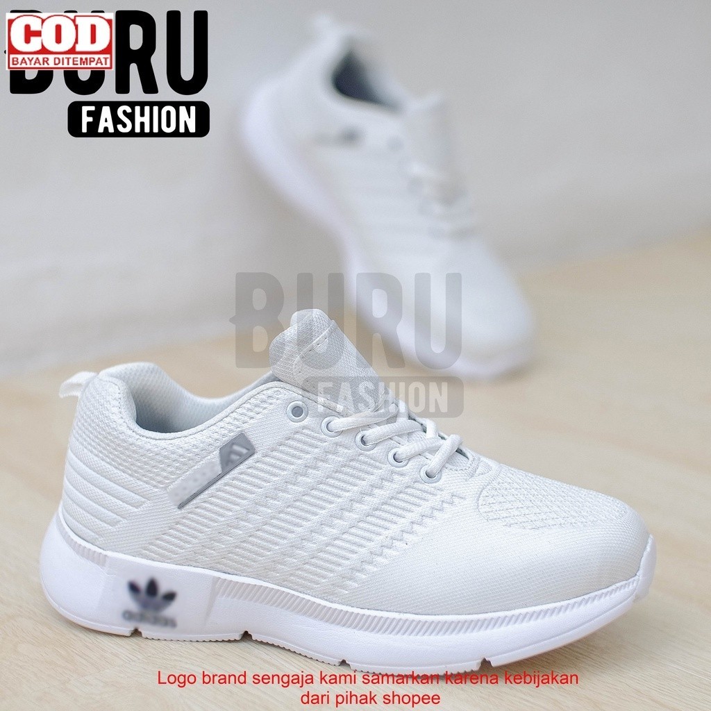 Sepatu sneakers putih wanita pria Sepatu olahraga putih - sepatu wanita pria - Jogging santai senam