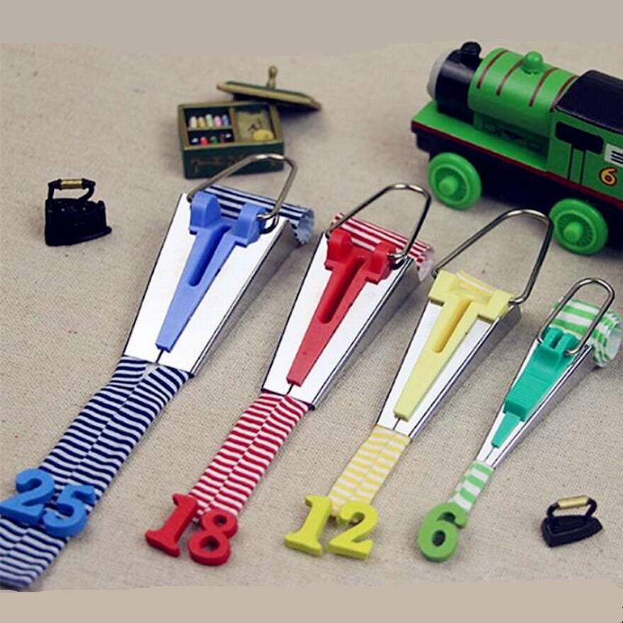 

6mm/12mm/18mm/25mm Splicing Cloth Fabric Bias Tape Maker Binding Tool Quilting Sewing Craft DIY Patchwork Special Edging Device