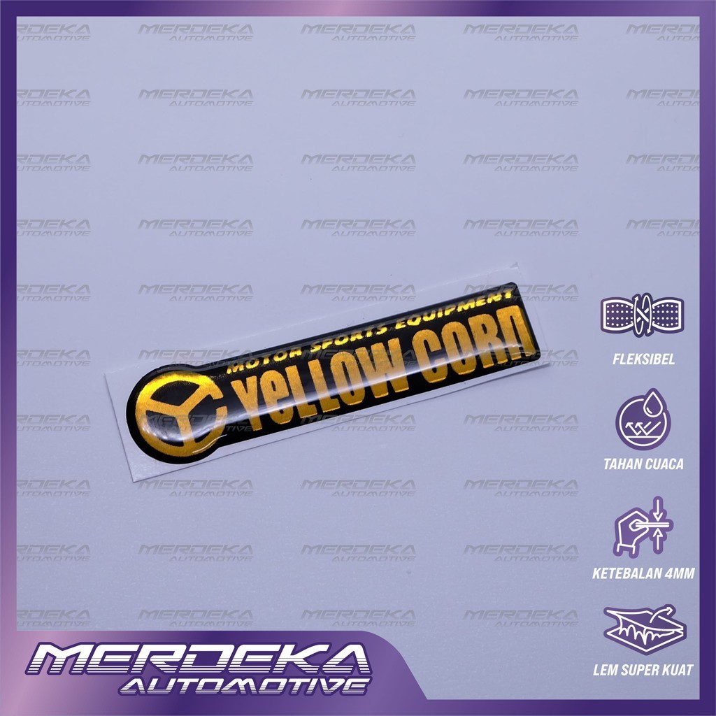 Emblem logo yellowcorn / emblem timbul yellow corn / sticker yellowcorn racing suites / stiker logo 