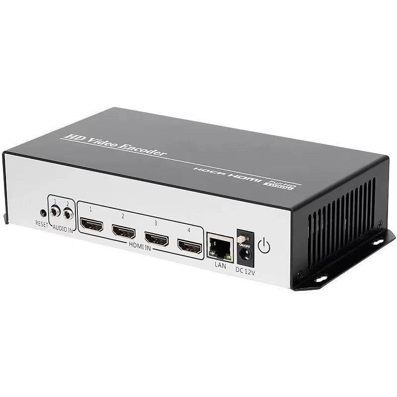 4 Channels 4K HEVC H.264 HDMI Video Encoder HDMI to IP Streaming Encoder with UDP HLS RTMP RTSP RTMP
