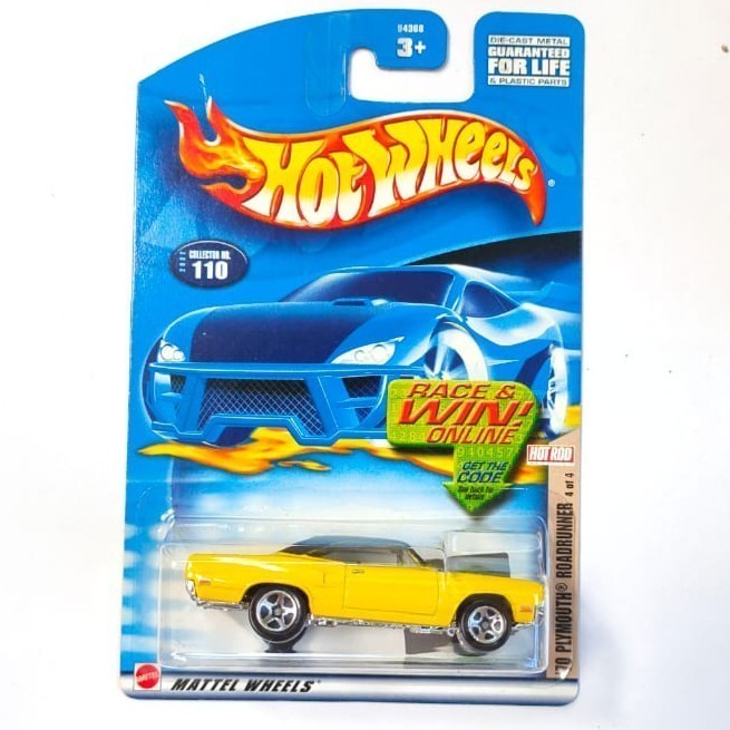 Hotwheels 70 Plymouth Roadrunner Road Runner kuning