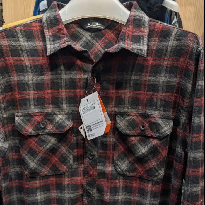 EIGER KEMEJA FLANEL PRIA LENGAN PANJANG ROCKTRAIL NEU 2.0 SHIRT LS - TERRACOTTA