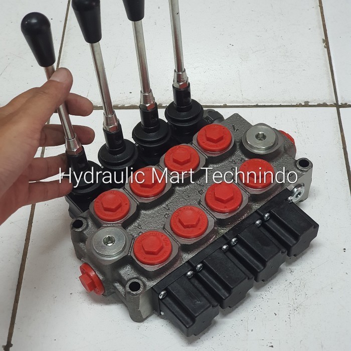 hand valve hidrolik port 1/2 - 4spring 60Lpm HC-Q45 Galtech - Italy