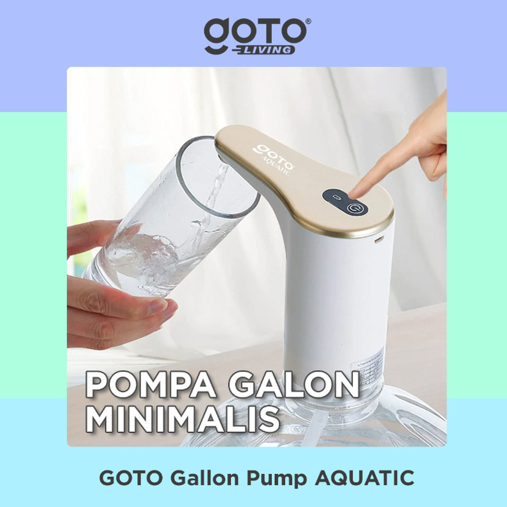 Goto Aquatic Pompa Galon Elektrik Dispenser Air Minum Pump Charge USB