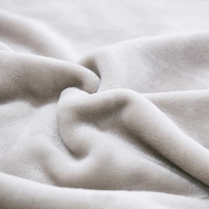 Selimut Bulu Tebal Polos warna 160*200 - Putih / white - 160x200