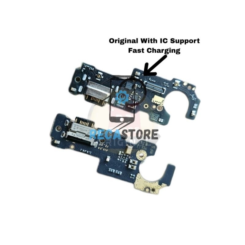 Flexibel Konektor Charger Xiaomi Redmi Note 10 5G - Poco M3 Pro Papan Con Cas Original With ic ( REC