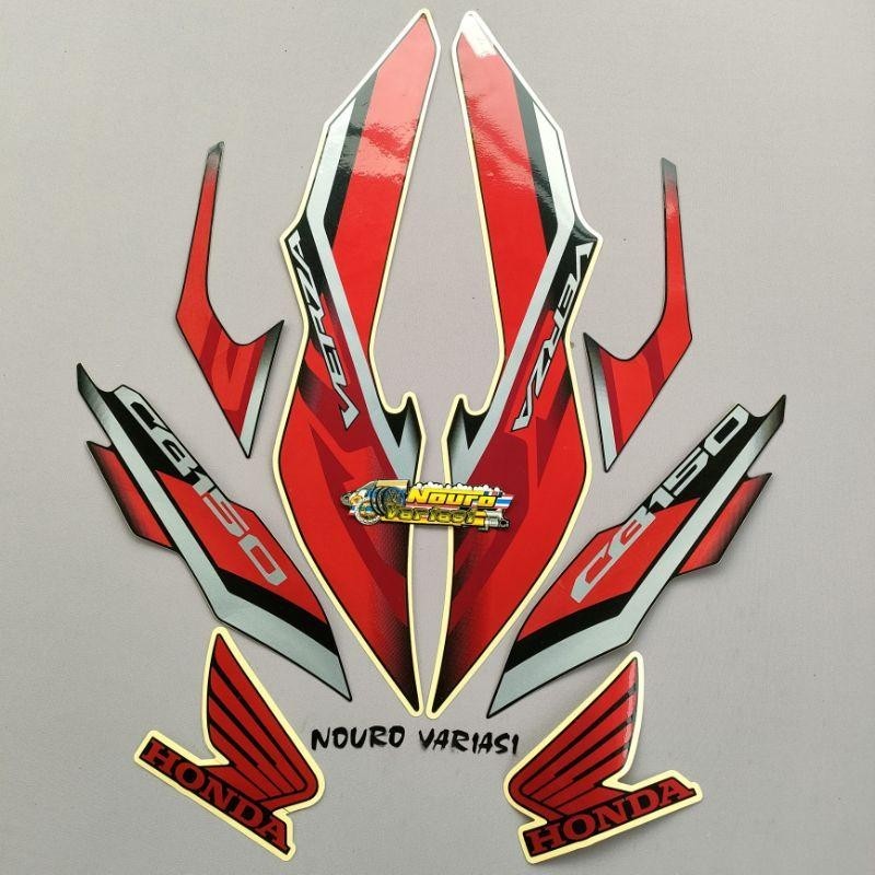 Striping Honda cb verza 150 2021 2022 hitam full
