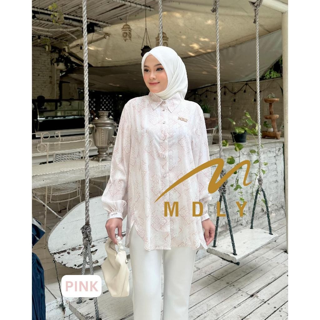 MDLY Baju kemeja atasan wanita Mesha shirt by Mdly