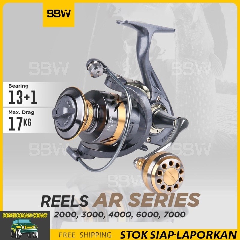 REEL PANCING METAL DEUKIO AR 2000 3000 4000 6000 7000 13BB+1BB MAX DRAG 13KG