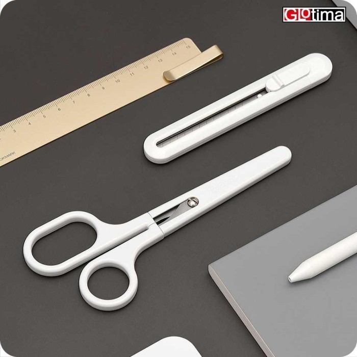 

Kaco Set Alat Potong Kertas Cutter Kater Gunting Stationery SUS