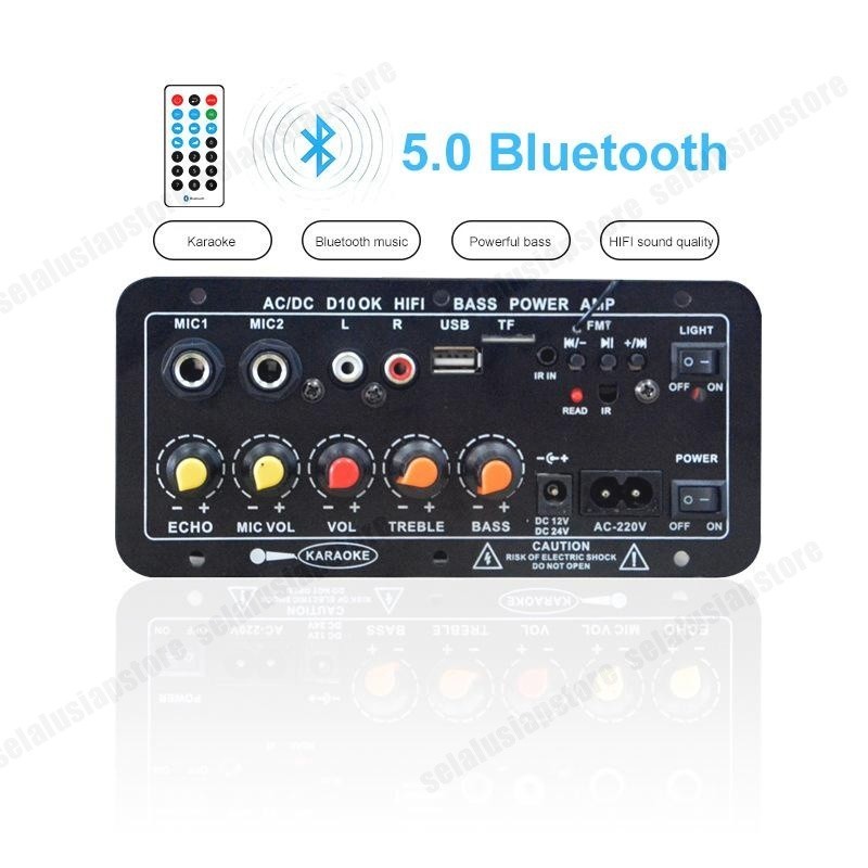 400W Amplifier Board Modul Subwoofer Mono Amp 120W 220V 12V 24V Untuk Speaker Bluetooth Aksesoris