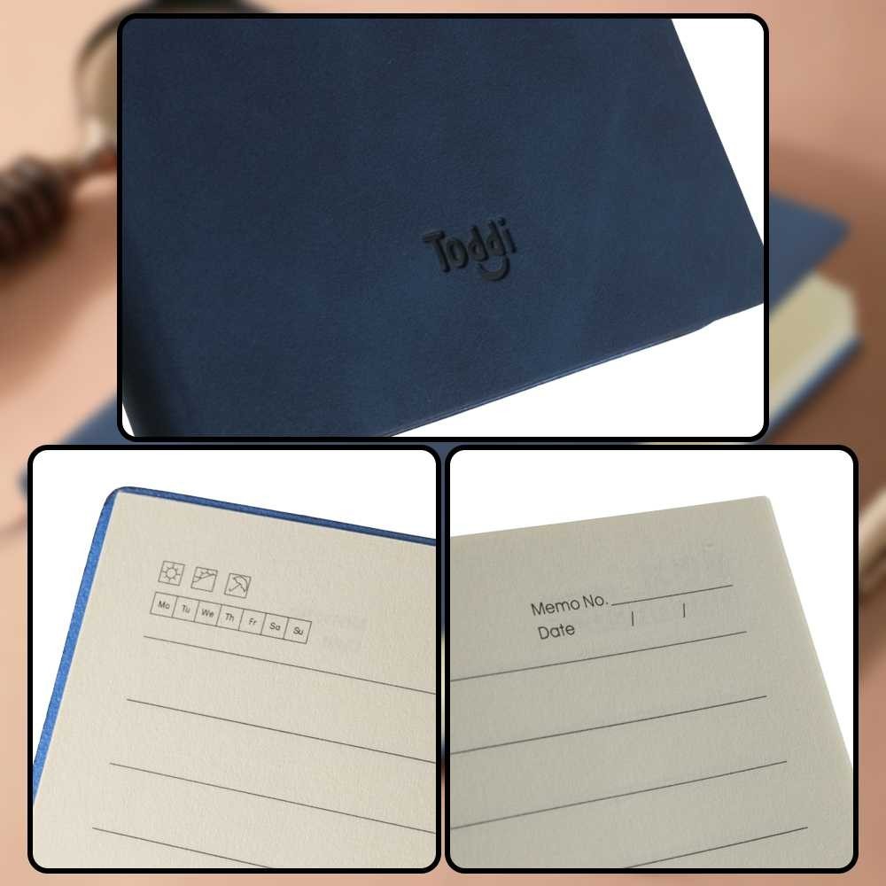 

ARSAKHABOUTIQUE Toddi Buku Catatan Harian Notebook Diary Cover Kulit 80 Lembar A6 - TD-34