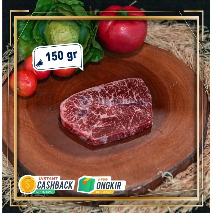 

Wagyu Japanese Cattle Oyster Blade Mb 9 Cut Steak 150gr