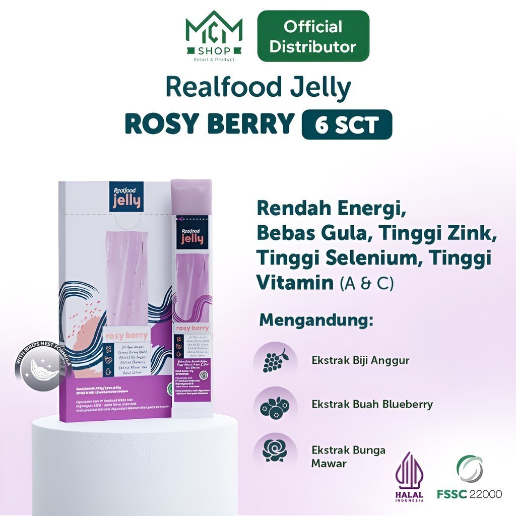 

Mcmshop Bojonegoro - Realfood Jelly Rosy Berry Bird's Nest