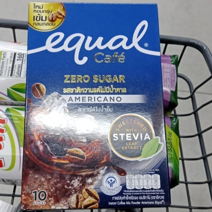 

equal coffee mix Americano zero sugar isi 10 stik