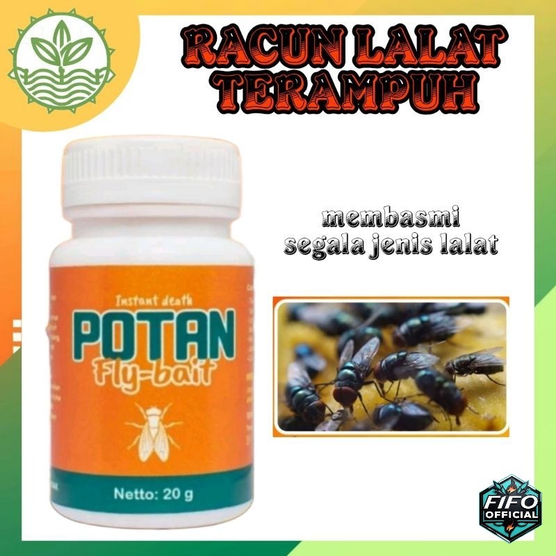 POTAN Racun Lalat Mati Seketika Pembasmi Lalat 100% Ampuh Anti Lalat Buah Pembasmi Lalat Limbah