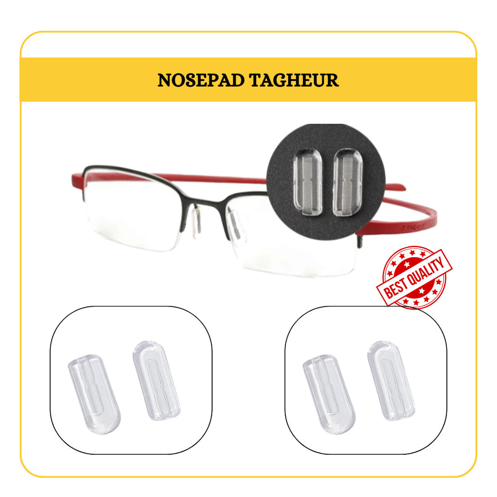 Nose Pad Kacamata Tagheur Bantalan Hidung Colok Silicone NosePad Colok [NPTH]