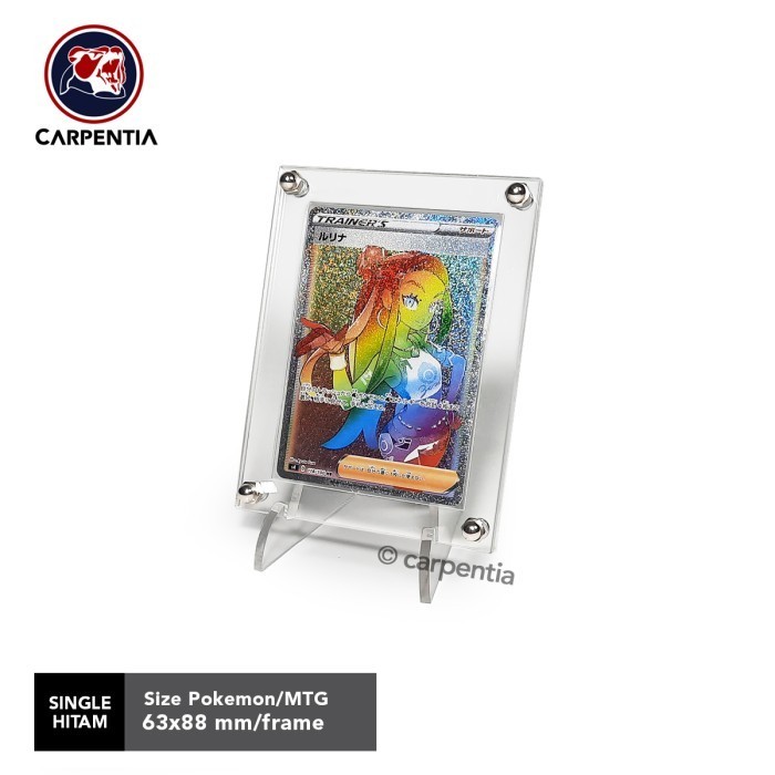 

[KUALITAS TERBAIK] Pokemon/MTG Acrylic Display Frame - Standing Kartu Akrilik - Bening