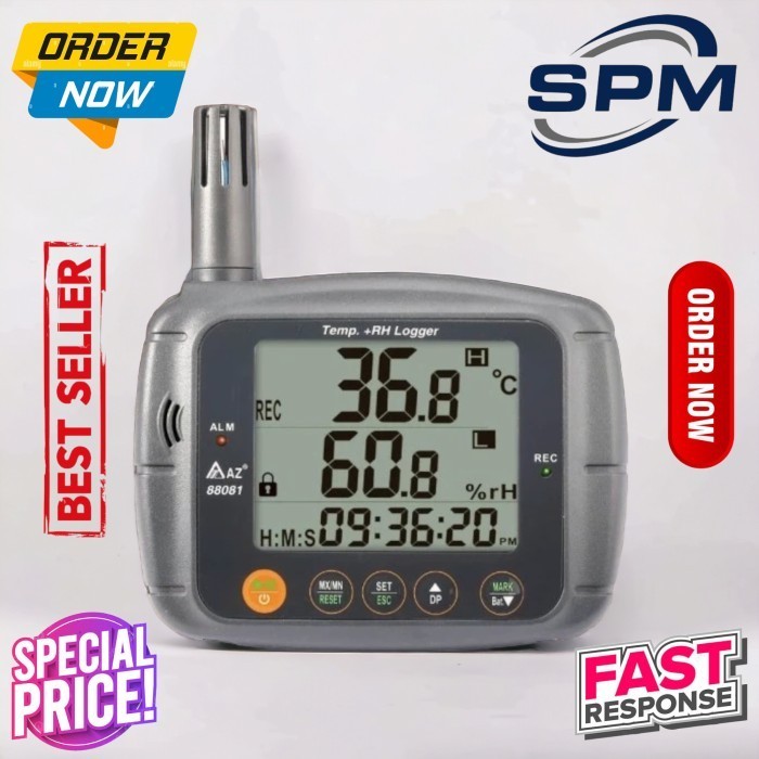 

CO2 Temperature RH Meter AZ 88081 Air Quality Carbon Dioxide AZ 7722