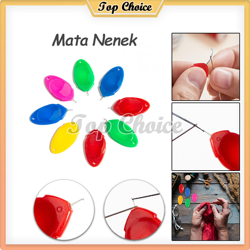 

Alat Memasukkan Benang Mata Nenek Plastik Oval Gagang Pipih Kawat Kecil / Mata Nenek