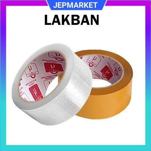 

LAKBAN BENING 90YARD ISOLASI SELOTIP CLEAR TAPE 45MM DAYA LENGKET KUAT LAKBAN COKLAT FRAGILE