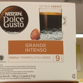 

nescafe dolce gusto grande intenso isi 12 capsule kopi coffee