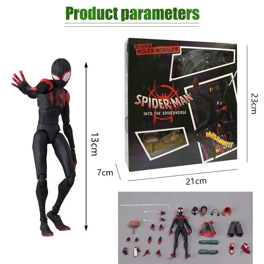 Figure Miles Morales Sentinel Sv Perer Parker Mafex spiderman spider