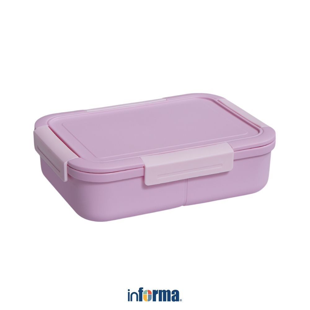 Informa Appetite 1.55 ltr Cassie Kotak Makan 4 Sekat - Pink Lunch Box Food Grade Food Box Kotak