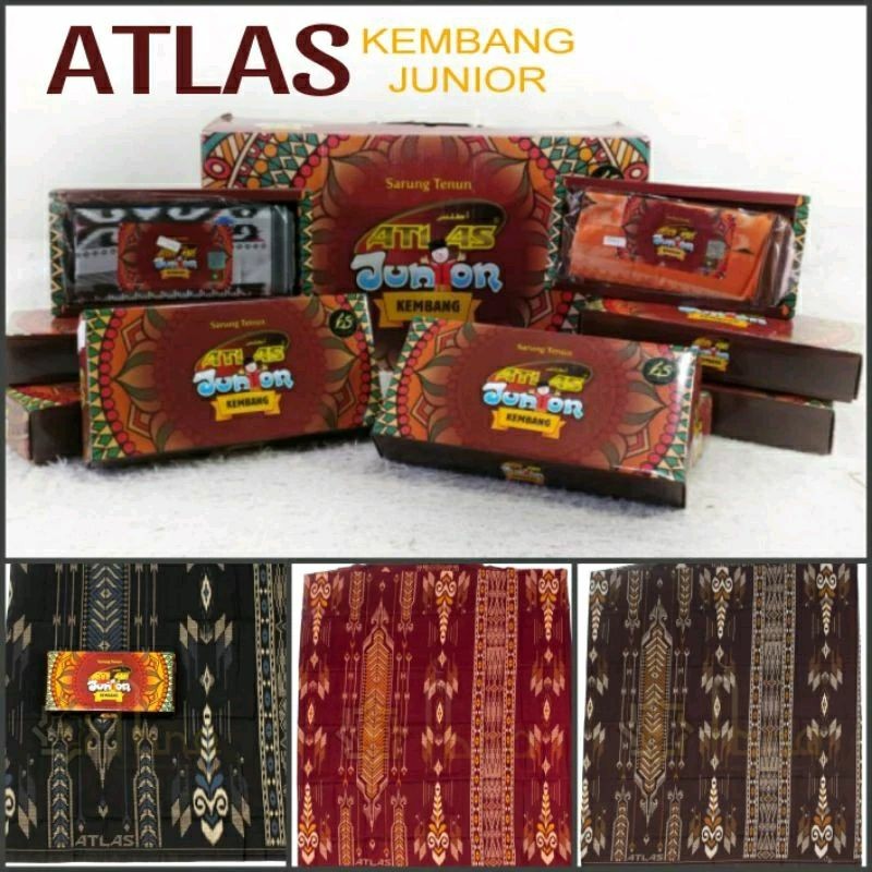 Atlas Junior/Atlas Anak/Sarung Anak/Atlas Kembang Junior/Atlas Motif
