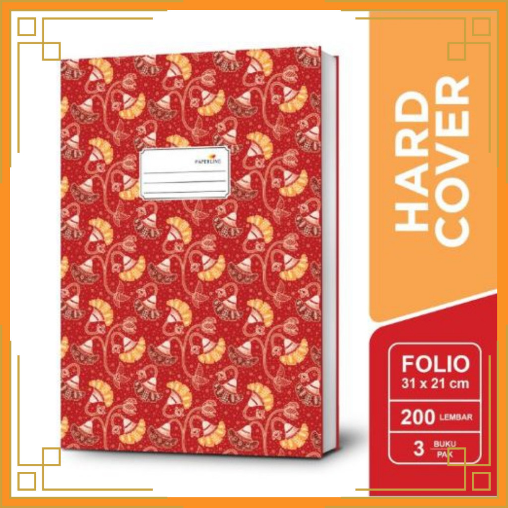 

PAPERLINE Buku hard cover folio isi 200 lembar