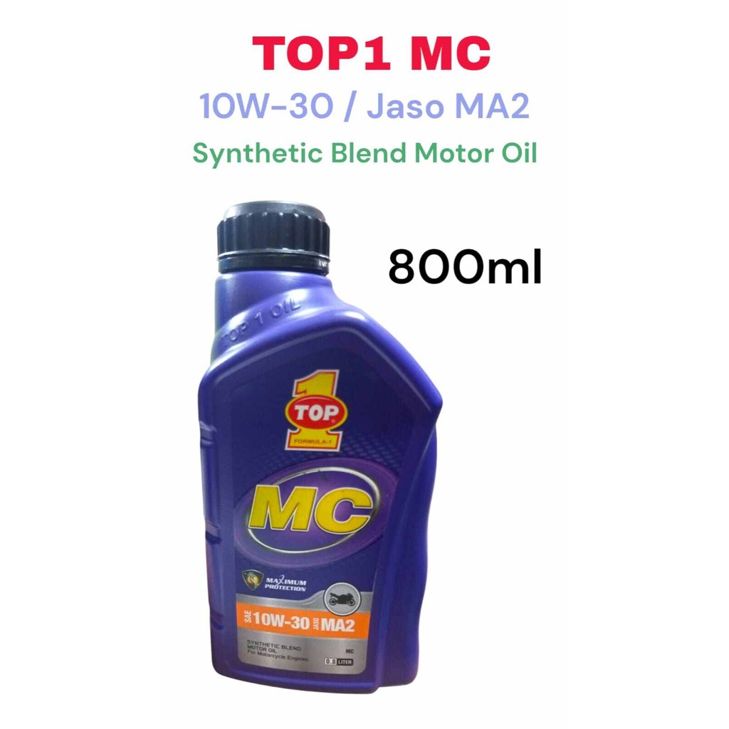 1 PCS TOP1 MC 10W-30 800ML OLI MOTOR TOP 1 ORIGINAL MURAH OLI MOTOR SPORT
