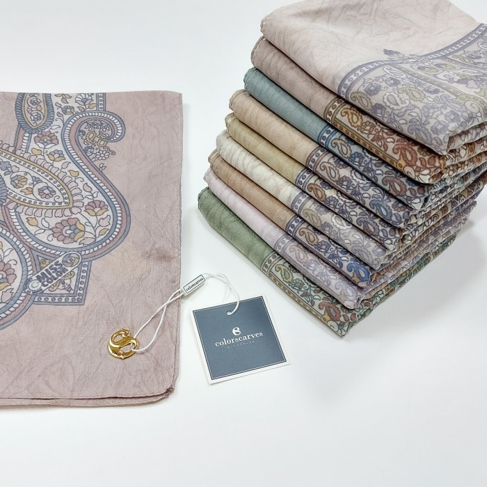 FAZILA Series Miss Color Voile Scarf Ultrafine Polyspun-Hijab 120*120 - Hijab+Plastic