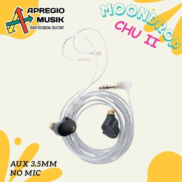 Moondrop CHU2 / CHU 2 / CHU II Dynamic Driver Earphone in Ear Monitor - 3.5mm Aux